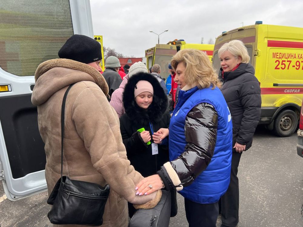 Татьяна Москалькова: 33 жителя Курской области при поддержке Международного Комитета Красного Креста и посредничестве Республики Беларусь эвакуированы в Россию из Украины Татьяна Москалькова: 33 жителя Курской области при поддержке Международного Комитета Красного Креста и посредничестве Республики Беларусь эвакуированы в Россию из Украины