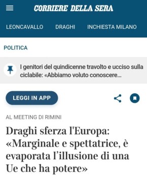 Corriere dela Sera:          