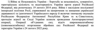 События, начавшиеся на Украине 19 февраля 2014 года, теперь официально называются «Войной за независимость Украины»