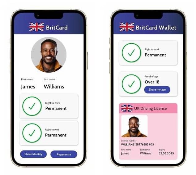     :   -      Brit Card  