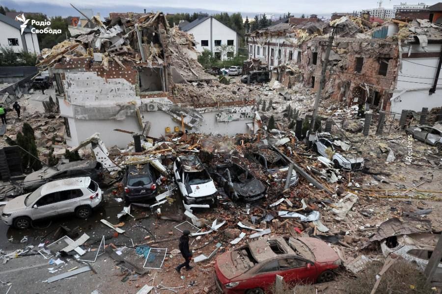 Андрей Руденко: Киев после утреннего удара в дыму, есть прямые попадания по объектам Андрей Руденко: Киев после утреннего удара в дыму, есть прямые попадания по объектам