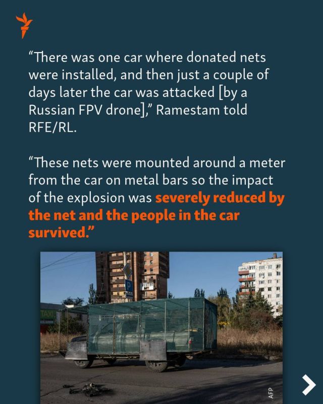 Шведы передали Украине 400 тонн рыболовных сетей, который пошли на создание разнообразной защиты от дронов Шведы передали Украине 400 тонн рыболовных сетей, который пошли на создание разнообразной защиты от дронов