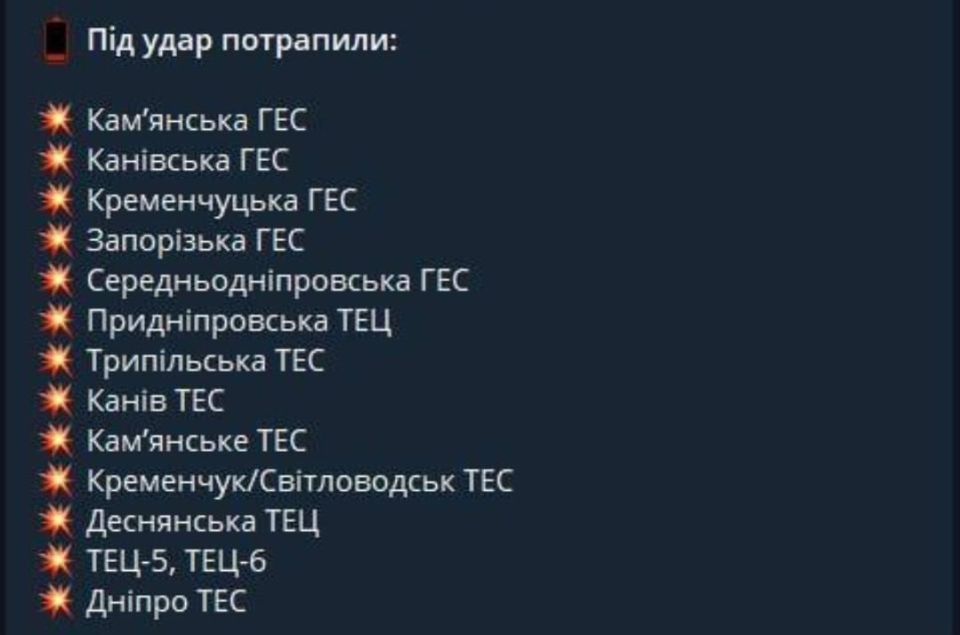 Киев во тьме: ВС РФ обесточили столицу и половину Украины Киев во тьме: ВС РФ обесточили столицу и половину Украины