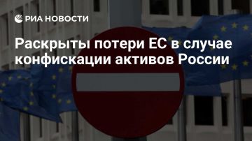 Евросоюз рискует лишиться $238 млрд в случае конфискации активов России, пишет РИА Новости