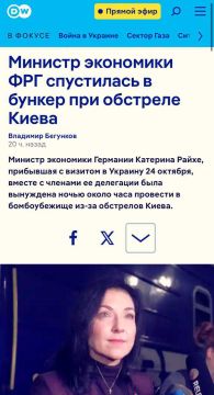 Министр экономики Германии провела час в бомбоубежище в Киеве