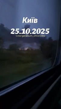 Подборка видео из Тик-Тока ночного Киева после ракетного удара 25/10/2025©Hz_hezov