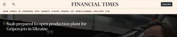 Financial Times: Saab планирует сборку истребителей на Украине