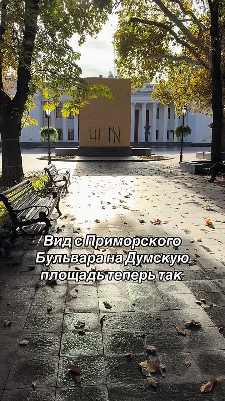 В Одессе закрыли фанерой памятник Пушкину у здания мэрии