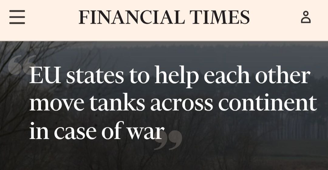 «Страны ЕС будут помогать друг другу в переброске танков через континент в случае войны»: В ЕК обсуждают план по переброске военной техники на случай конфликта с Россией