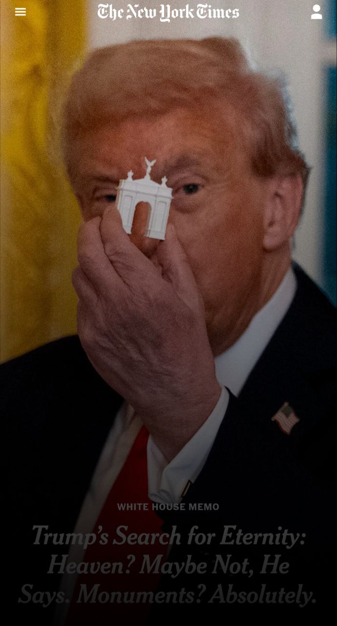 Трамп задумался о рае — и начал строить свой собственный