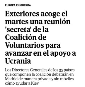 #иносми. В Испании во вторник состоится секретная встреча лидеров «коалиции желающих», перед входом на которую у них заберут мобильные телефоны, сообщает El Mundo со ссылкой на источники