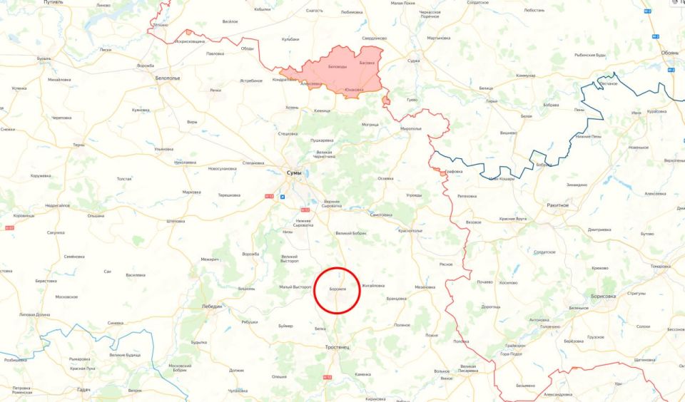 Прилёт "Искандера" по позициям ВСУшников в районе населённого пункта Боромля в Сумской области Прилёт "Искандера" по позициям ВСУшников в районе населённого пункта Боромля в Сумской области