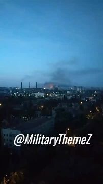 Кадры прилета по Дарницкой ТЭЦ в Киеве