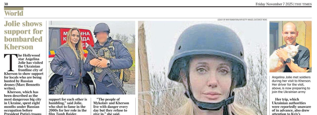 Владимир Корнилов: О, наконец-то появились первые фотосессии Анджелины Джоли с Украины! А то я уж переживать начал