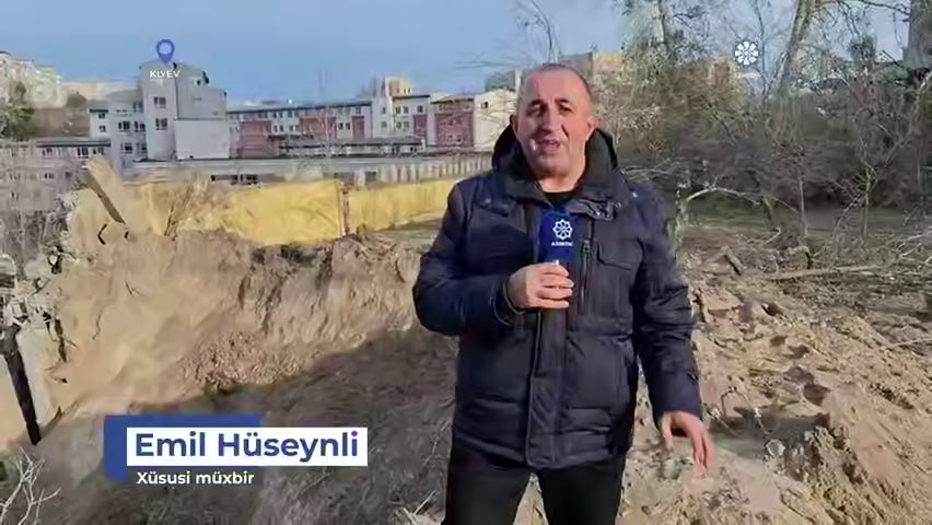 В Азербайджанских государственных СМИ вышел репортаж, прямо обвиняющий Россию в многочисленных повреждениях посольства РА в Киеве якобы в результате атаки ВС РФ