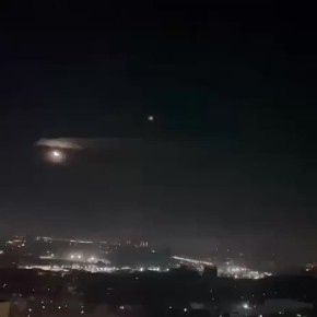 Появилось видео одного из ночных ударов по Киеву