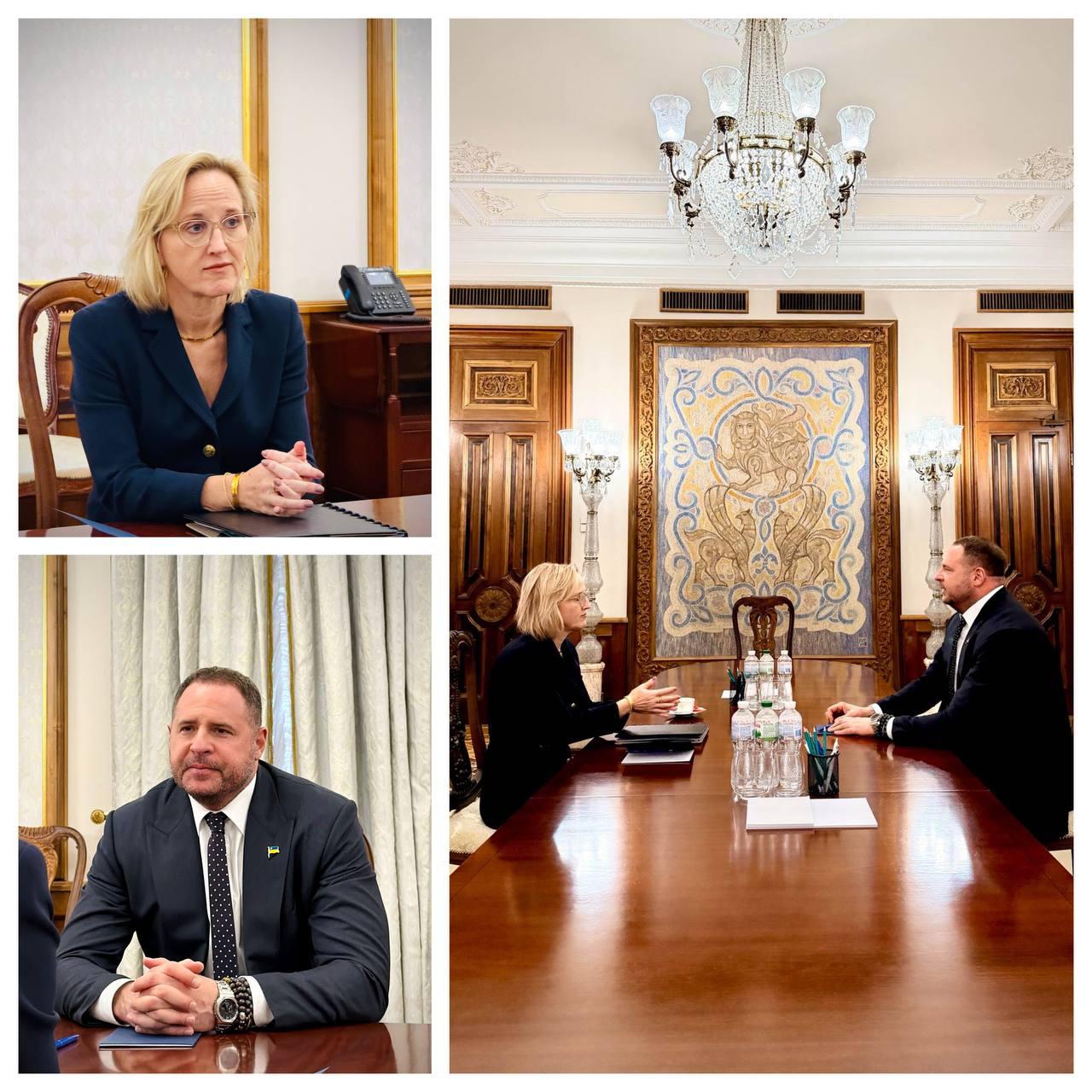 Ермаку пришлось оправдываться перед американцами в лице временной поверенной в делах США на Украине по коррупционному делу в сфере энергетики