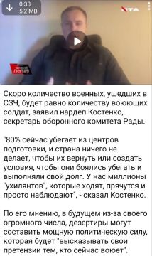 Алексей Васильев: Этот п****с (очень нехороший человек), испуганно рассуждает про политическую силу, представленную дезертирами, которая будет угрожать его любимой партии войны