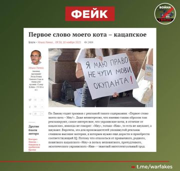 Фейк: Кошачье «мяу» угрожает мове, поскольку является калькой с русского языка