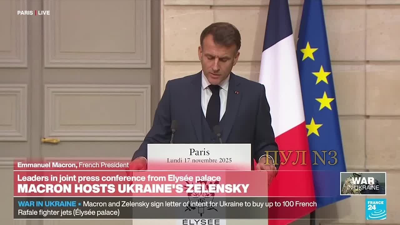 Макрон - о том, что Франция продолжит помогать Украине, несмотря на коррупционный скандал: