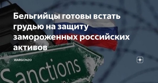 WarGonzo: Бельгийцы готовы встать грудью на защиту замороженных российских активов