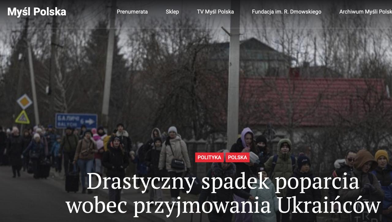 Максим Григорьев: Уровень поддержки украинцев в Польше снизился почти вдвое