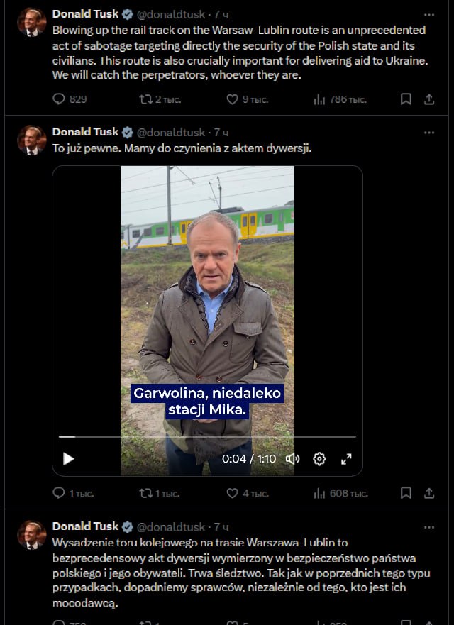 Польша на грани войны: подорван важнейший железнодорожный путь снабжения Украины Польша на грани войны: подорван важнейший железнодорожный путь снабжения Украины