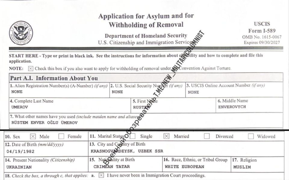 «Улетел, но обещал вернуться»: Умеров уехал в США на фоне скандала с коррупцией «Улетел, но обещал вернуться»: Умеров уехал в США на фоне скандала с коррупцией