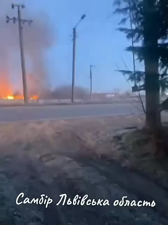 Прилет "Герани" во Львовской области