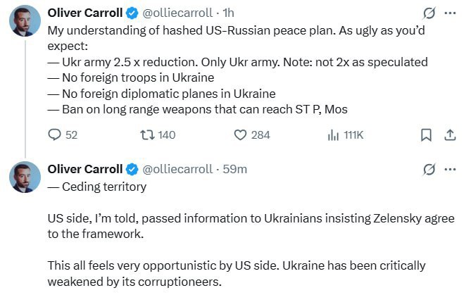 Сокращение ВСУ в 2,5 раза и никаких иностранных войск на Украине: новые подробности мирного плана США