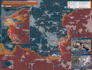Успехи у Константиновки. На Константиновском направлении, к которому в последнее время приковано особое внимание, поступили сведения об освобождении Иванополья