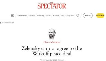 The Spectator: Зеленский не может согласиться на мирную сделку Уиткоффа