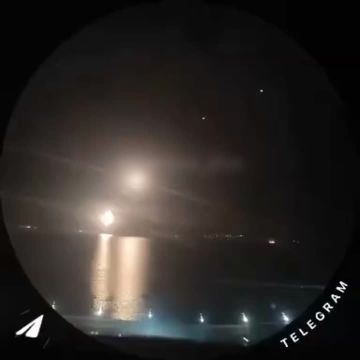 Отправка крылатых ракет "Калибр" по цели на Украине минувшей ночью