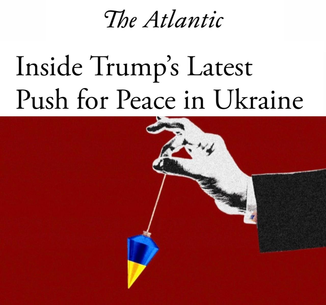 «Внутри новой попытки Трампа добиться мира в Украине»: Atlantic понял очевидное - Зеленский не хочет окончания конфликта