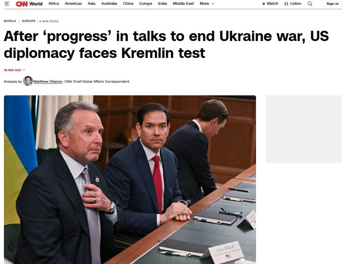 ‘Уиткофф угощал членов украинской делегации борщом и голубцами, чтобы склонить их к компромиссу в вопросе мирного соглашения с Россией’ – CNN раскрывает подробности воскресных переговоров