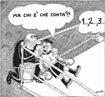 «Но кто это считает?!» Итальянская Corriere Della Sera полагает, что Зеленский не догадывается, кто же этот загадочный рефери, начавший отсчет! Особенно если учесть, что Трамп рядом, замазывает лузеру фингал