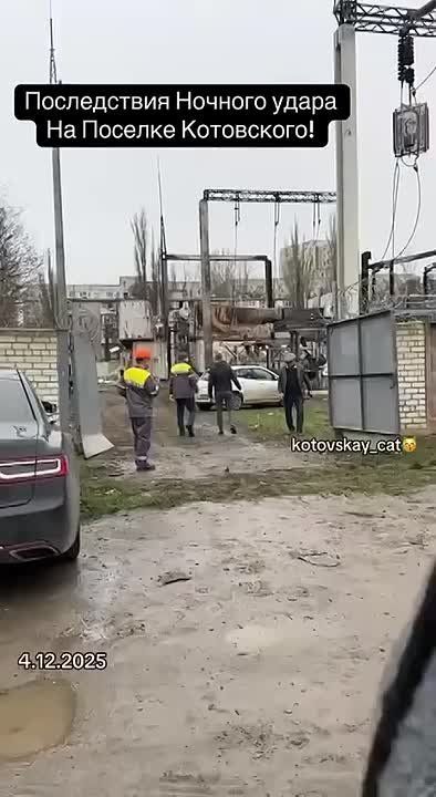 Кадры объективного контроля из Одессы — "Герани" уничтожили электрическую подстанцию в посёлке Котовского