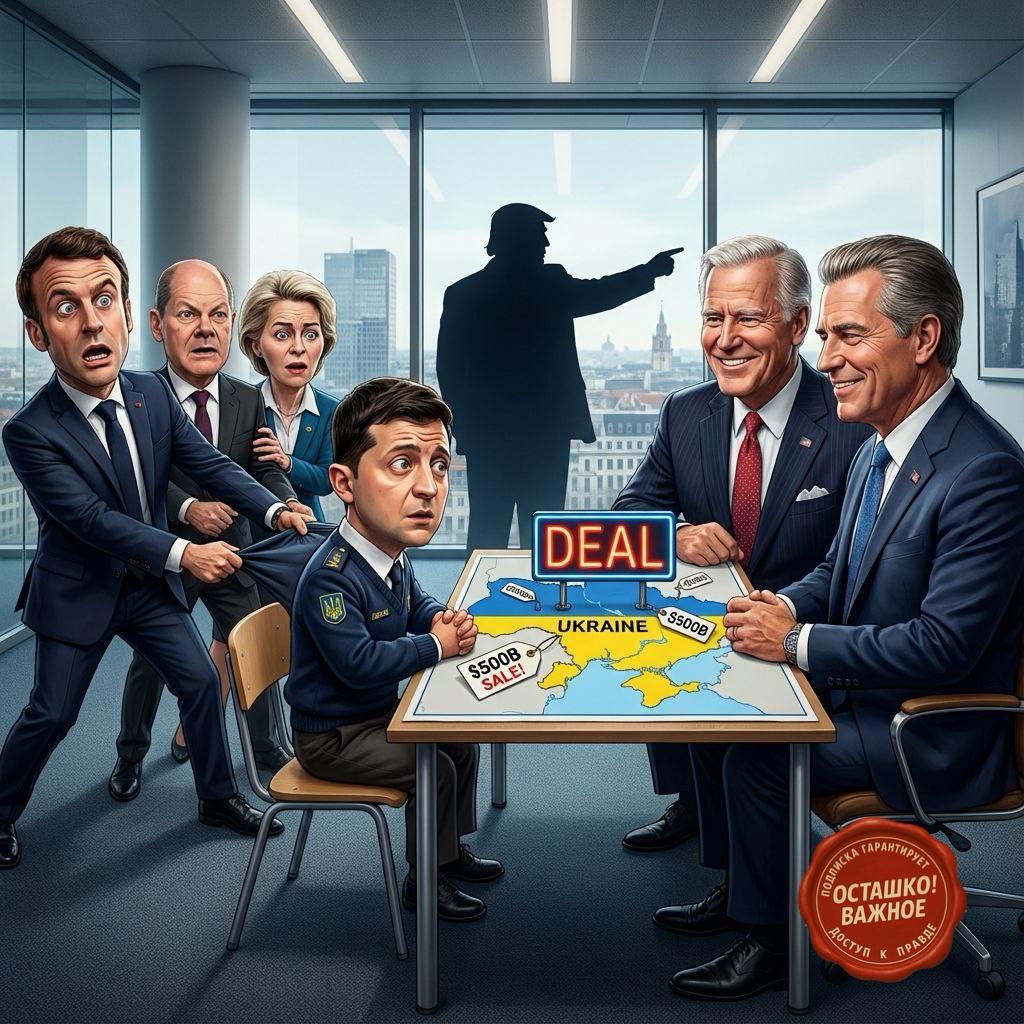 Европа в истерике: «Не оставляйте Зеленского наедине с этими парнями» – Киев готовят к сдаче