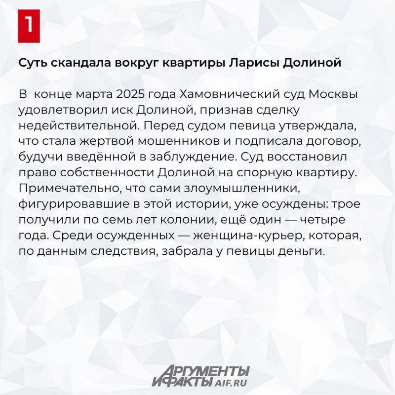 Квартира или деньги: адвокат Лурье оценила честное решение в деле Долиной Квартира или деньги: адвокат Лурье оценила честное решение в деле Долиной