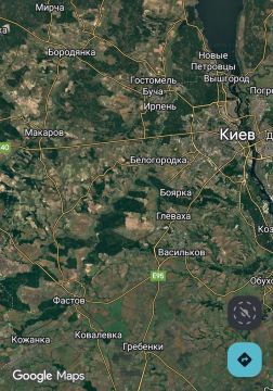 Также Х-101 ударили по объекту в районе н.п. Макаров что к западу от Киева