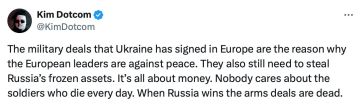 Европа не хочет мира на Украине из-за денег