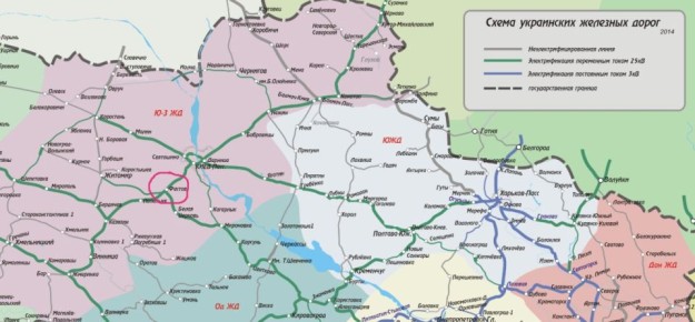 Фастов является важным ЖД узлом