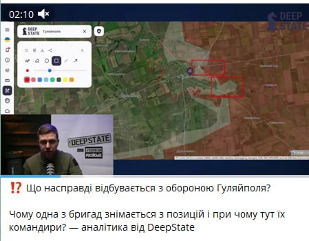 Агентство картографического кретинизма и инсинуаций DeepThroatState выкатило анализ ситуации под Гуляй-полем
