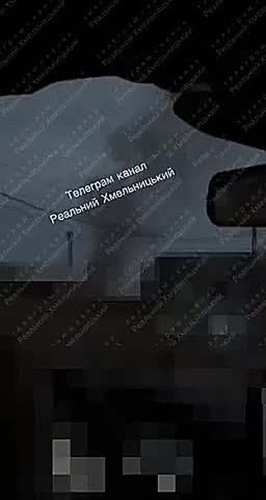 Дым над Хмельницким после обстрела