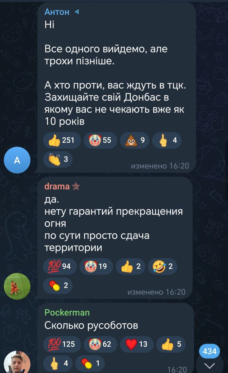 85% против или всё не так? Провластный ТГ-канал случайно выдал настроения украинцев** 85% против или всё не так? Провластный ТГ-канал случайно выдал настроения украинцев**