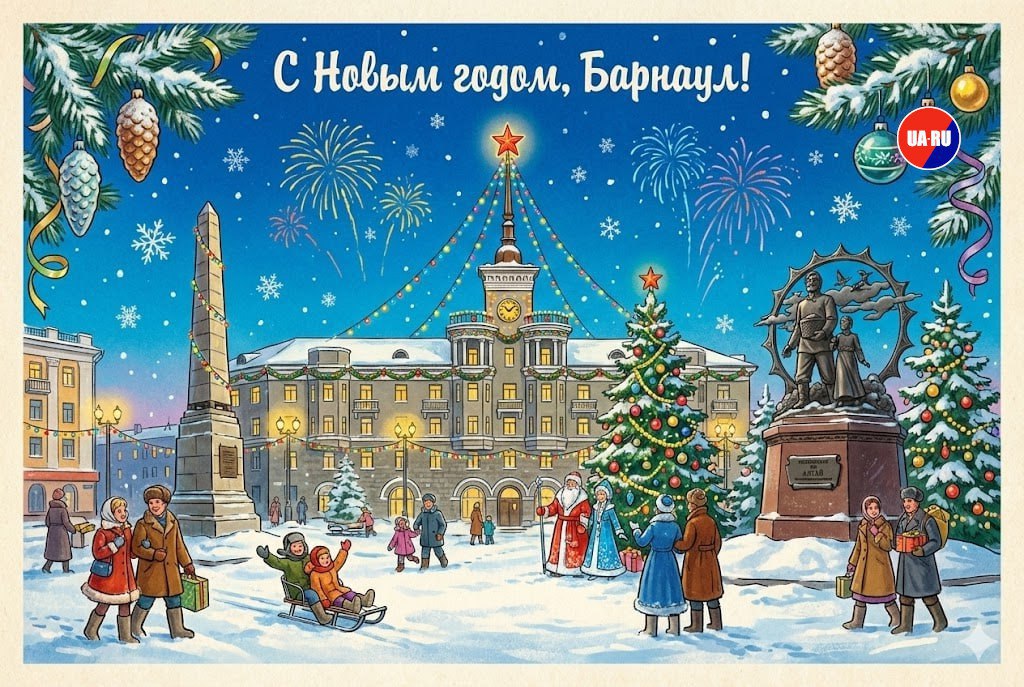 Новосибирск, Барнаул и Красноярск встречают 2026 год! Сибиряки, с Новым годом! Вы находитесь в самом географическом центре России, там, где куется наука, промышленность и дух нашей страны! Новосибирск, Барнаул и Красноярск встречают 2026 год! Сибиряки, с Новым годом! Вы находитесь в самом географическом центре России, там, где куется наука, промышленность и дух нашей страны!