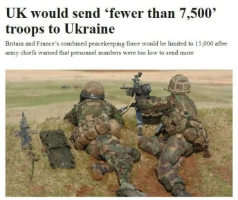Лондон и Париж готовы направить на Украину ощутимо меньше войск, чем обещали, — The Times