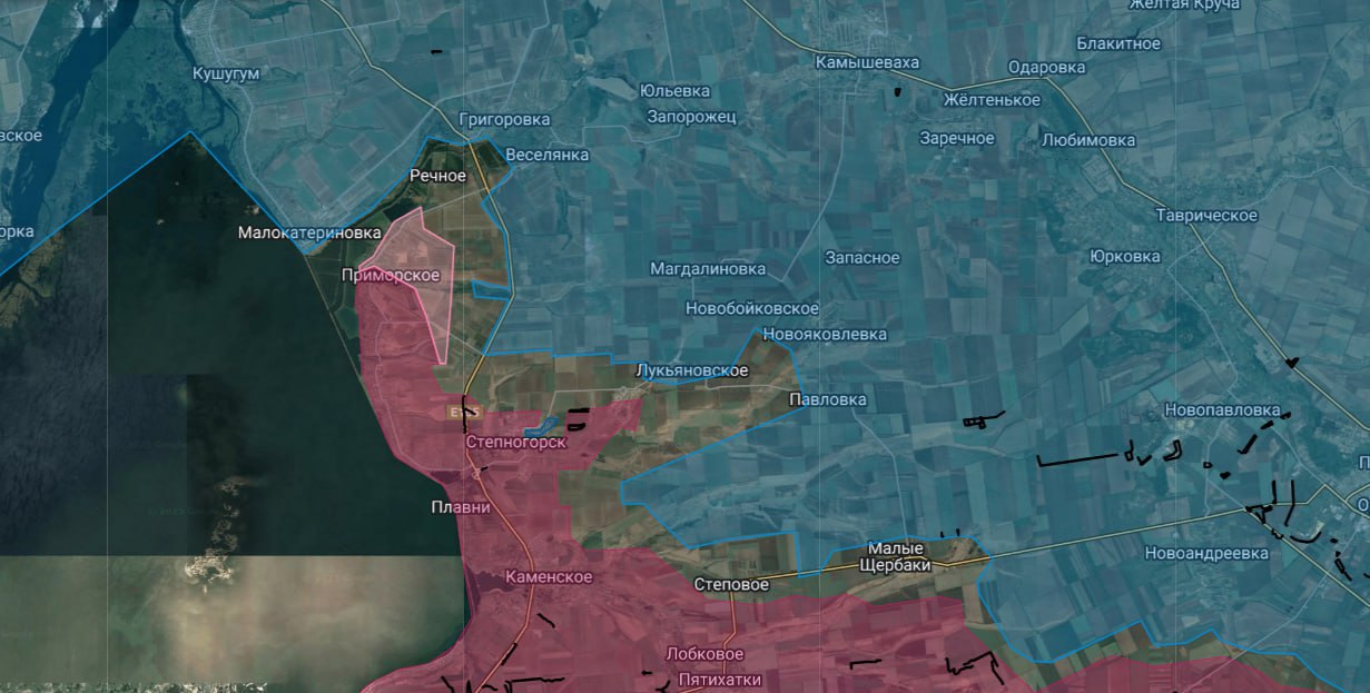 Запорожская область. Бойцы 108-го полка ВДВ освободили село Приморское — сообщает Анатолий Радов