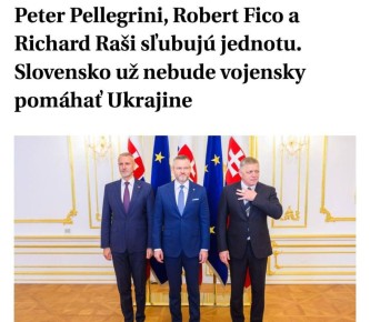 Словакия не будет продолжать военную помощь Украине и не направит своих военных