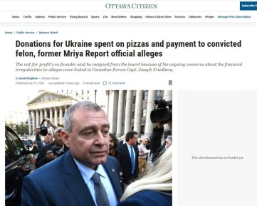 �� �����, ������ ����� � ������� � ��������� ������� ������������� ������� � ������ � ������ ������ ���� ������ Mriya Report, ����� ������� Ottawa Citizen